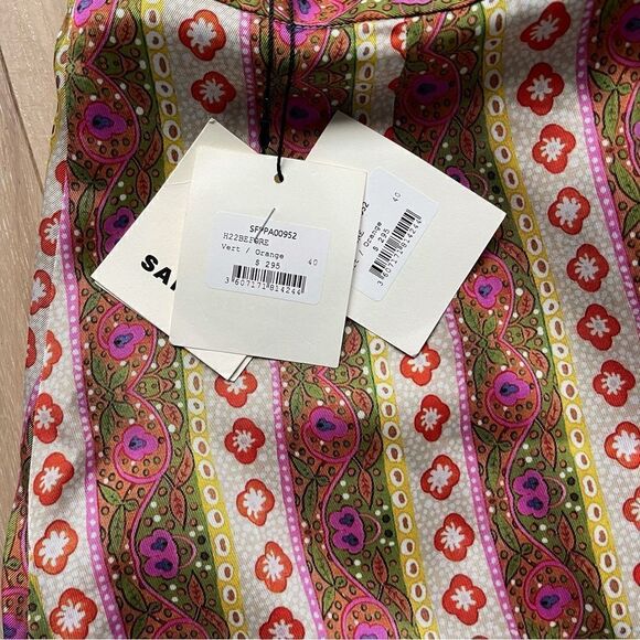 SANDRO
graphic-print stripe flared trousers - Picture 6 of 11